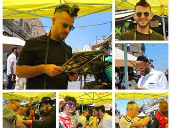 ירושלים: פעילות מוגברת בדוכן התפילין במרכז העיר