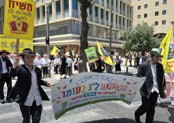 התהלוכה צעדה גם במרכז העיר ירושלים