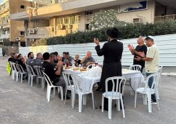 בת ים: השליח בקבלת שבת עם הכוחות בשטח