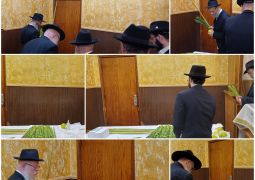 בחרדת קודש: נציגי האורחים קיבלו ד' מינים